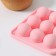 Form for ice shares "Balls", 10.5 × 10.5 × 2 cm, 9 cells (d = 1.9 cm), pink color