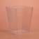 The form of plastic disposable for the buffet "Square", 150 ml, transparent, 15 pcs/unns.