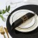NOBLE napkin ring, 4.5 × 4 cm, gold color