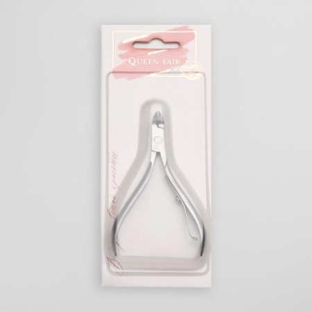 Manicure nippers for cuticle, 9 cm, blade length - 9 mm, on blist, silver color-5