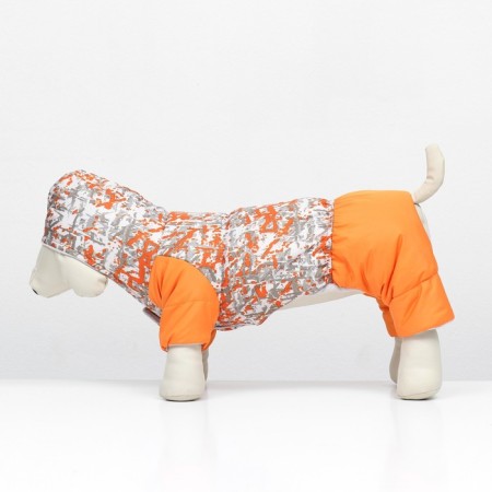 Orange overall overalls, fleece, XL (DS 32-34, Osh 32, OG 40-44 cm)-3