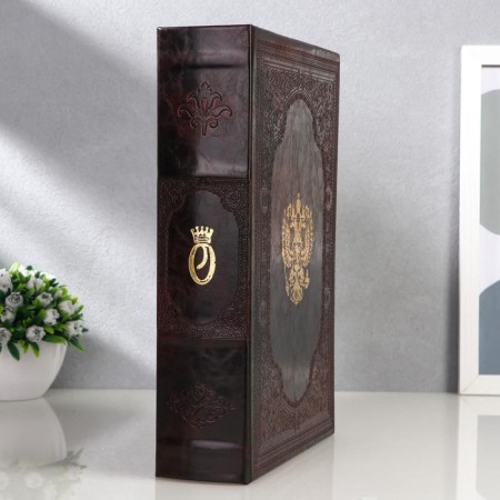 Safe-book "Two-headed eagle" skin with embossing, 30x21x7 cm-2