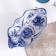 Gzhel candy "Victoria", white-blue, ceramics, 14 × 26 cm,
