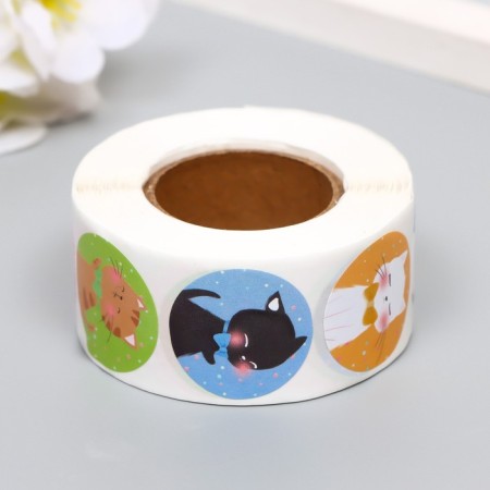 Stick Paper "Kits" d = 2.5 cm 500 pcs in a roll 3x6x6 cm-3
