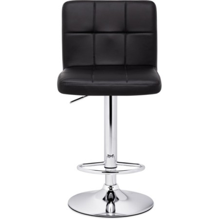 Bar paskal metal/eco -leather, chrome/black 43x53x89 cm-1