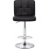 Bar paskal metal/eco -leather, chrome/black 43x53x89 cm