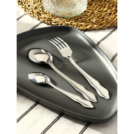 A set of cutlery "Novyna-1", 18 items, thickness 1 mm, cardboard box, silver color-3