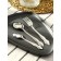 A set of cutlery "Novyna-1", 18 items, thickness 1 mm, cardboard box, silver color