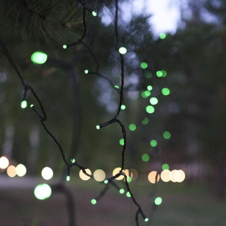 Garland “thread” 10 m, IP44, UMS, dark thread, 100 LED, Green glow, 220 V-2