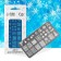 New Year! Stamping disk Metal "Winter Pattern", 12 × 6 cm