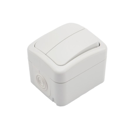 Two -clavy Mini OG ip54, o/y, white kranz switch