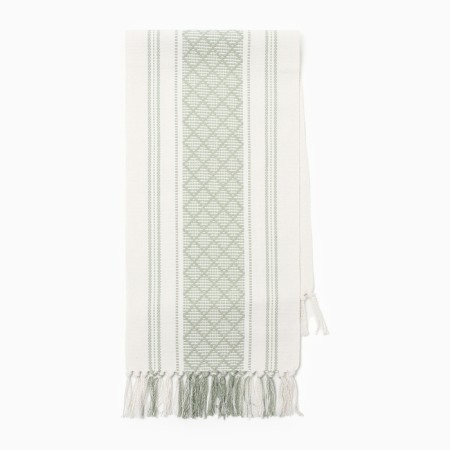 Ethel Scande -green path 38*150 cm, 50%cotton 50%linen-3