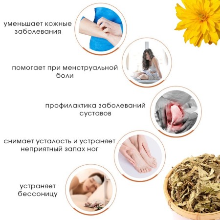 Feet Napting - Herbal Generation "Wormwood and Chrysanthemum", set of 5 pcs-1