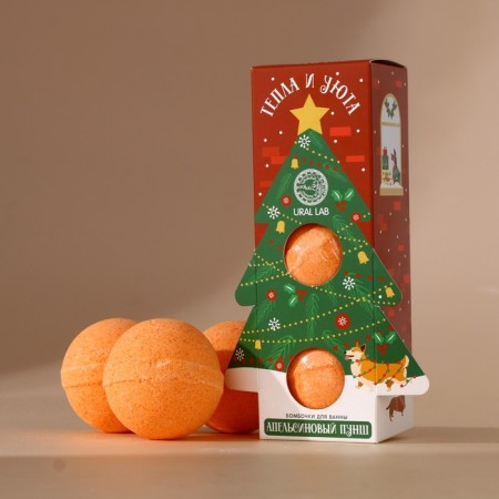 Set of Bath Bath Ural Lab "heat and comfort", 3x120 g, new year-2