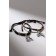 Bracelets "Demetrons" two halves, black-brown color, l = 12.5 cm
