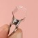 Clips for cut, 2.1 cm, 10 pcs, silver color