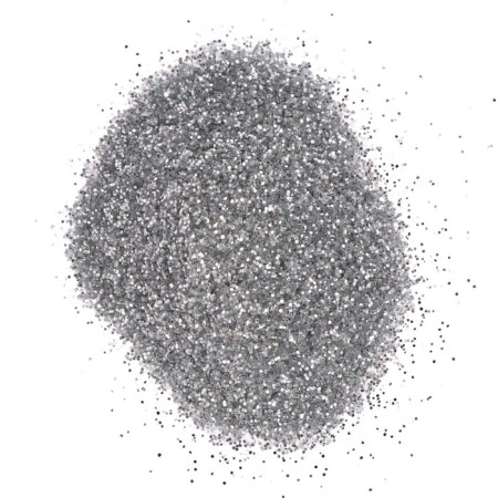 Decorative sparkles Luxart luxglitter, 20 ml, size 0.2 mm, silver-2