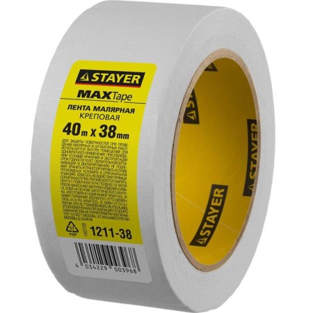 Malar tape STAYER 1211-38, Fortress, 38 mm x 40 m-1