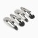 Silver invisibility 12 pcs, 5 cm, hair clip click 4 pcs, 5 cm, set, princesses