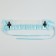 Lolita carnival bandage, blue color with white lace