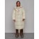Coat insulated winter female, size 42, light-beige color