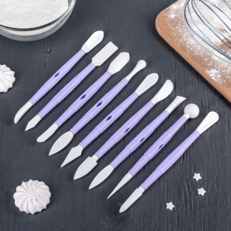 Set for modeling confectionery jewelry of the share, 9 pcs, color mix