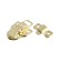 Castle Castle on a box, 5.5x4 cm, iron, color gold, 10 pcs