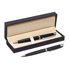 Handle Gift ball in the leatherette case is a swivel carbon case Black/silver body