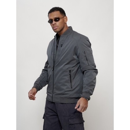 Male bomber, size 48, dark gray color-5