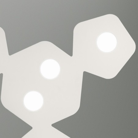 Ceiling light mantra area, GX53, 5x9W, 711x633x40 mm, color white color-3