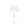 Floor telescopic lamp with a replaceable Ambrella Light, Traditional, TR3029, 27XG4, white, chrome color