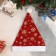 New Year's cap "Snowflakes" 28x35 cm, red