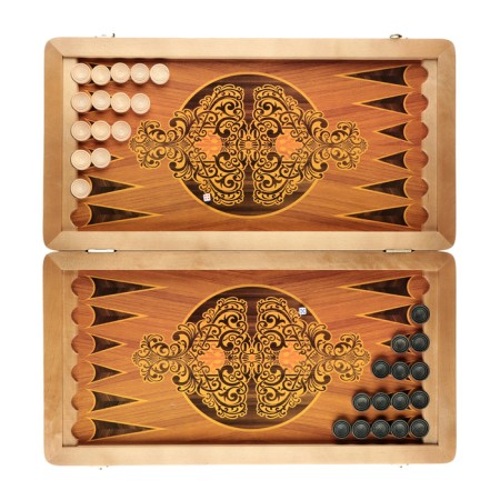 Black backgracks are large 60 x 60 cm, brown, board game-1