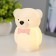 Nightmare "Bear with a bow" LED 2W from 3xlr44 batteries is white-pink 5.5x7.5x11 cm Risalux