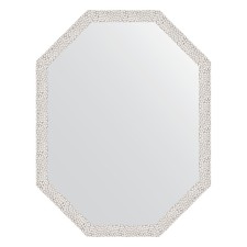 Mirror in the baguette frame, white minting 46 mm, 68x88 cm