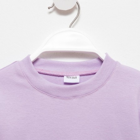 Children's set (jumper, trousers) minku: casual collection color Lilac, height 104-8