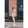 Bag Female Tout with zipper, beige color