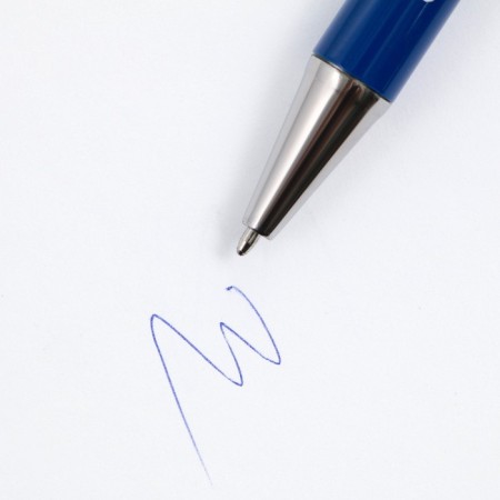 Gift pen "Cool teacher", metal, blue paste, writing node 1.0 mm-5