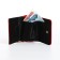 Women's wallet on the button, red color