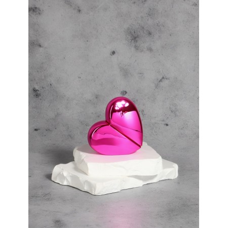 The perfume bottle "Heart", glass, with a spray, 25 ml, pink color-2