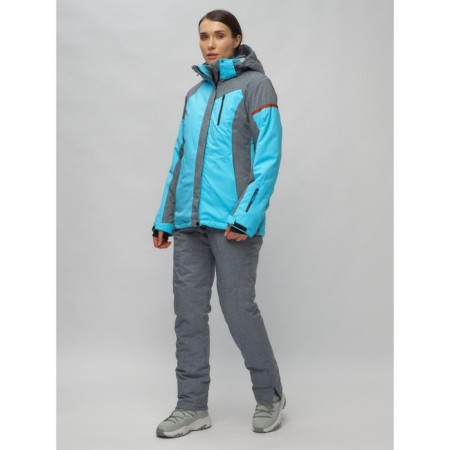 Ski suit female, size 42, blue color-1