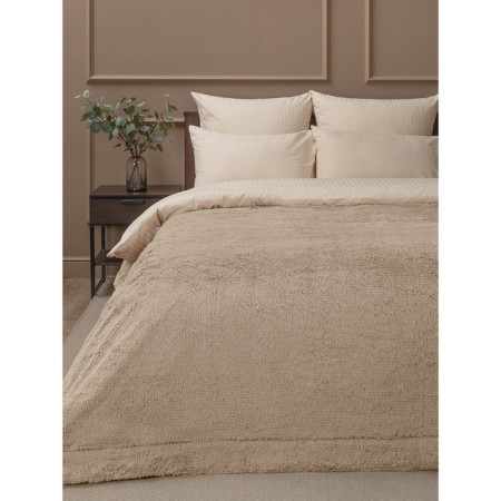 Buenas noches blanket, size 160x220 cm, beige color-1