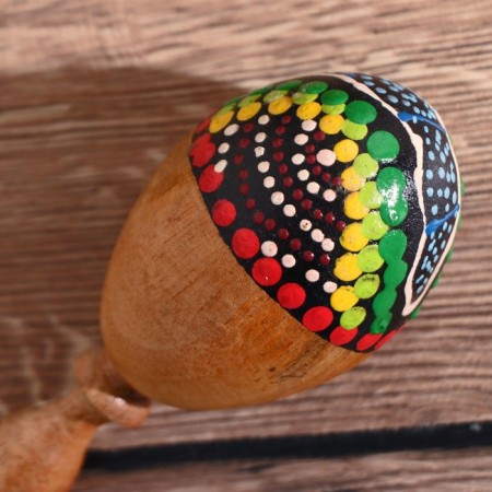 Souvenir musical instrument "Marakas" 12x5x5 cm Mix flowers-2