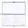 The weekly dated 2025, Escalada, 175 x 95 mm, soft cover with artificial leather, 64 sheets, pancake embossing, block 70, blue