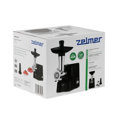 Selmer ZMM1520B meat grinder, 1,500 watts, 1.5 kg/min, nozzle for sausages, black-9