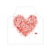 Apron of a kitchen with a photo print "Air Heart", adjustable, size OS