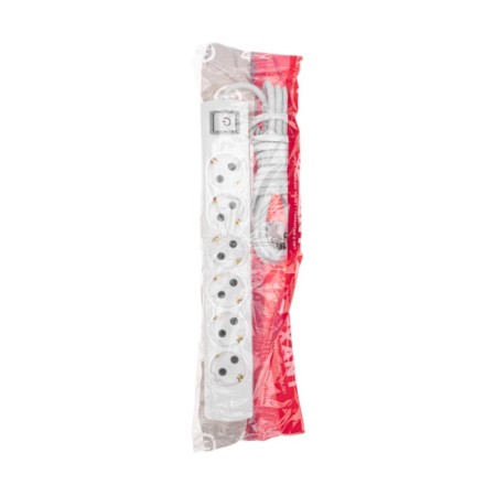 Extension cord Premium 6 nests, 3m, 3x1.5mm², s/s, with a switch, white rexant-6
