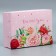 Gift folding box, packaging, "flowers", 21 x 15 x 7 cm