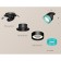 A set of a built -in rotary lamp with composite crystal Ambrella Light, Techno, XM8102543, color black sand