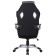 Playing armchair Brabix "Techno GM-002", fabric, black/gray, white inserts
